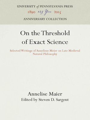 cover image of On the Threshold of Exact Science